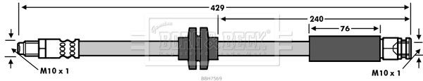 BORG & BECK Тормозной шланг BBH7569